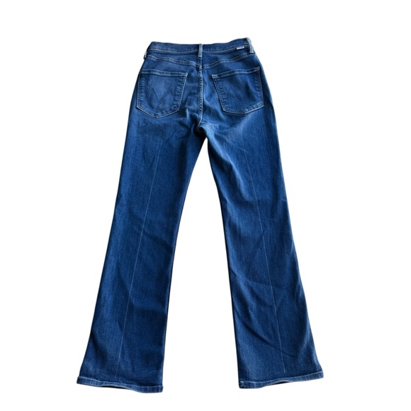 MOTHER The Pixie Rider Ankle Jean Taxi Blue Size 27 Flare NWOT High Rise - Picture 4 of 9